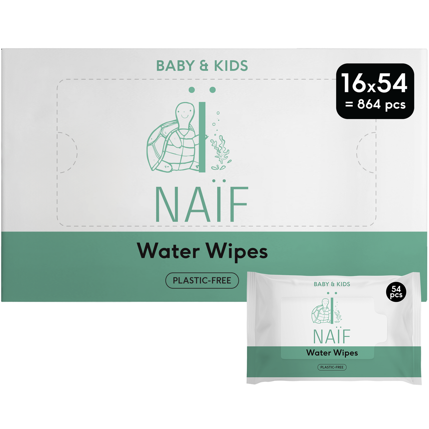 Plasticvrije Billendoekjes voor Baby & Kids 16 packs